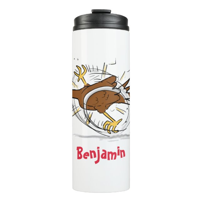 Cooles Cartoon mit lustiger Ausführung Thermosbecher (Vorderseite)