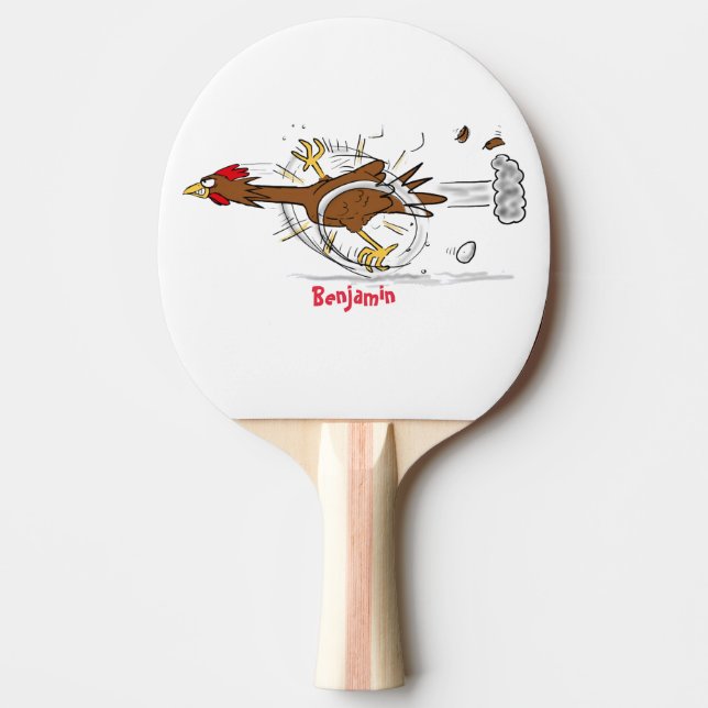 Cooles Cartoon mit lustiger Ausführung Tischtennis Schläger (Vorderseite)