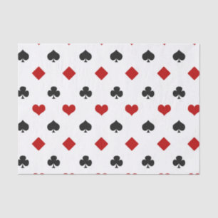 Cooles Casino Card Anzug Muster Seidenpapier