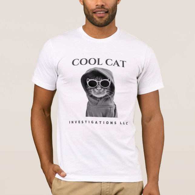 Cooles Cat Investigations LLC Logo tee (Vorderseite)