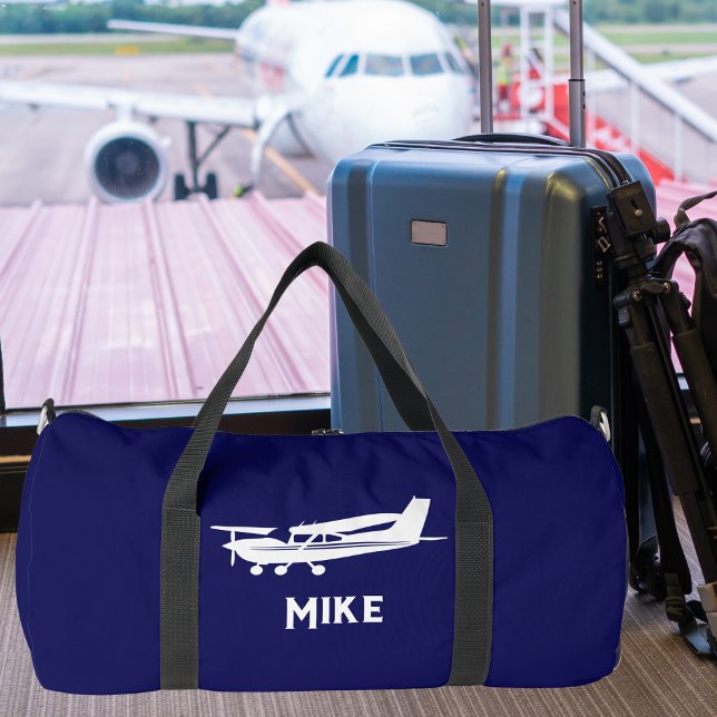 Cooles Cessna-Flugzeug, einfach, blau, Luftfahrt Duffle Bag (Von Creator hochgeladen)