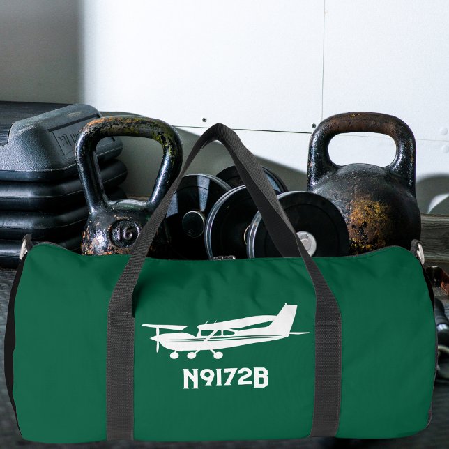 Cooles Cessna-Flugzeug, einfache grüne Luftfahrt Duffle Bag (Von Creator hochgeladen)