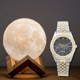 Cooles Cessna-Flugzeug und Wolken, Geschenk nach M Armbanduhr