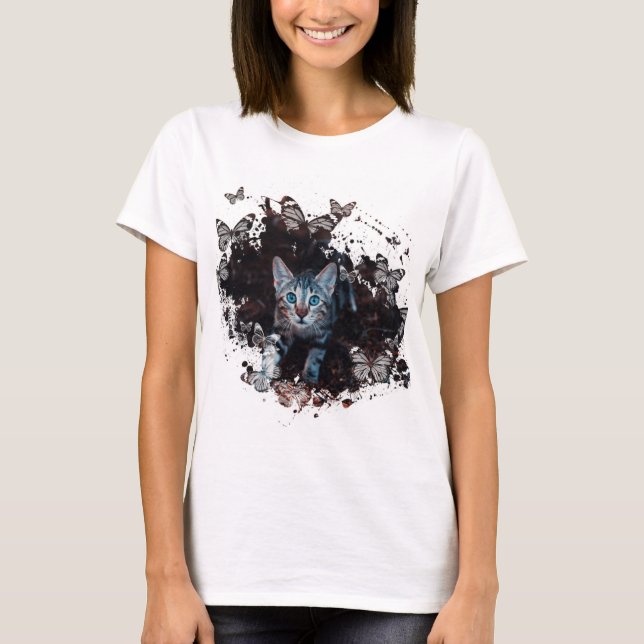 Cooles Chat-Design T-Shirt (Vorderseite)