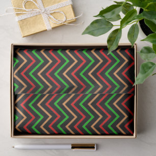 Cooles Chevron-Muster auf Schwarz Seidenpapier