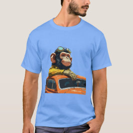 Cooles Chimp Roadster-Abenteuer T-Shirt