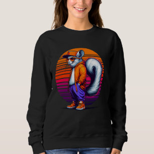 Cooles Chinchilla Modernes Urban Style Sunset Retr Sweatshirt