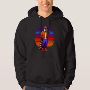 Cooles Coati Modernes Urbanes Sunset Retro Art Hoodie