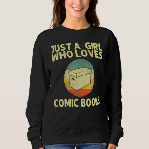 Cooles Comic Buch für Mädchen Kinder Comic Kinderl Sweatshirt