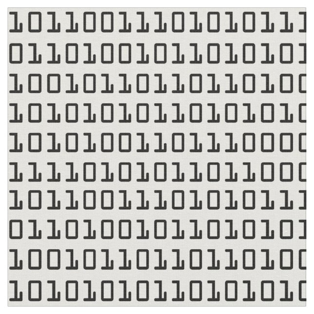Cooles Computerbinärcode-Muster Stoff (Nahaufnahme)