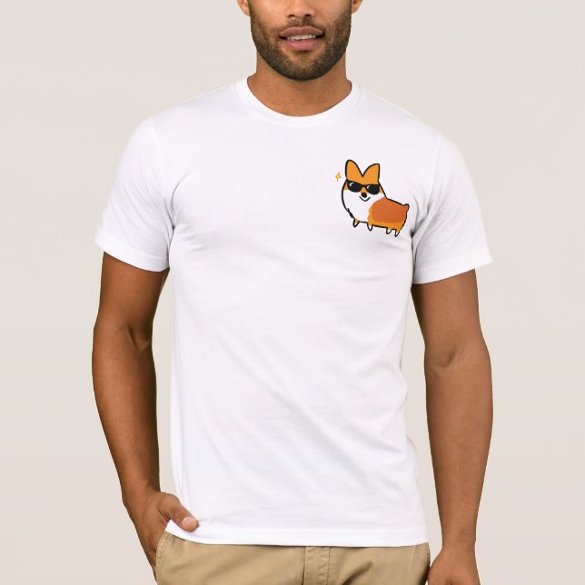 Cooles Corgi-Taschen-T-Shirt | CorgiThings T-Shirt (Vorderseite)
