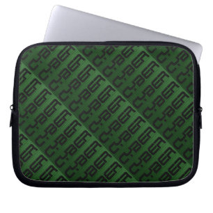 Cooles Cyber-Graphic Green Laptopschutzhülle