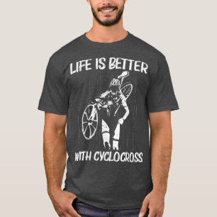Cooles Cyclocross-Design für Damen und Herren Renn T-Shirt