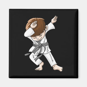 Cooles Dabbing Karate Boy Funny Angesagt-hop Judo  Magnet