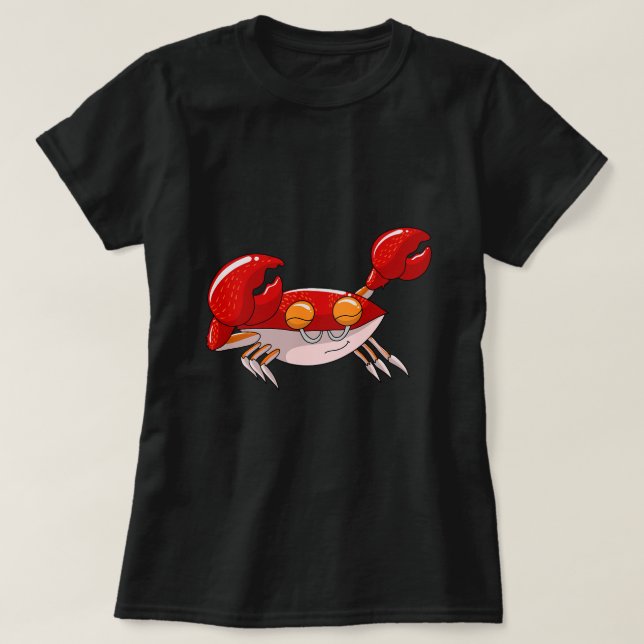 Cooles Dabbing Krab 2Funny Dancer Sea Kreatur Love T-Shirt (Design vorne)