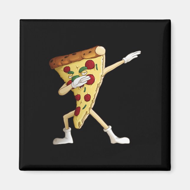 Cooles Dabbing Pizza Funny Italian Pie Angesagter  Magnet (Vorne)