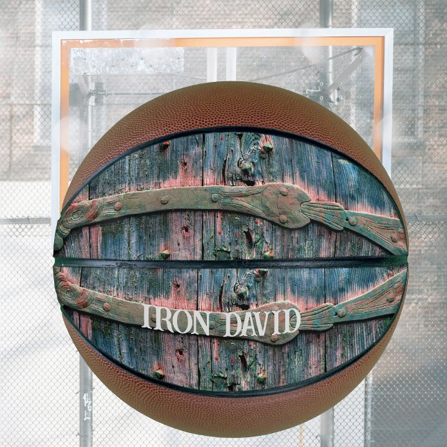 Cooles dekoratives Holztor personalisierbar Basketball (Von Creator hochgeladen)