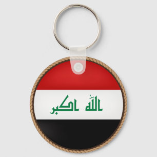 Cooles der Irak-Flaggen-Siegel Schlüsselanhänger