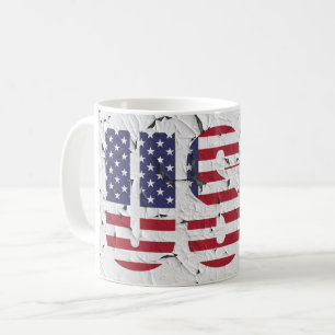 Cooles Design der US-amerikanischen Flagge Kaffeetasse