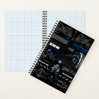 Cooles Design des BMW S1000RR Motorrades auf Noteb Notizbuch