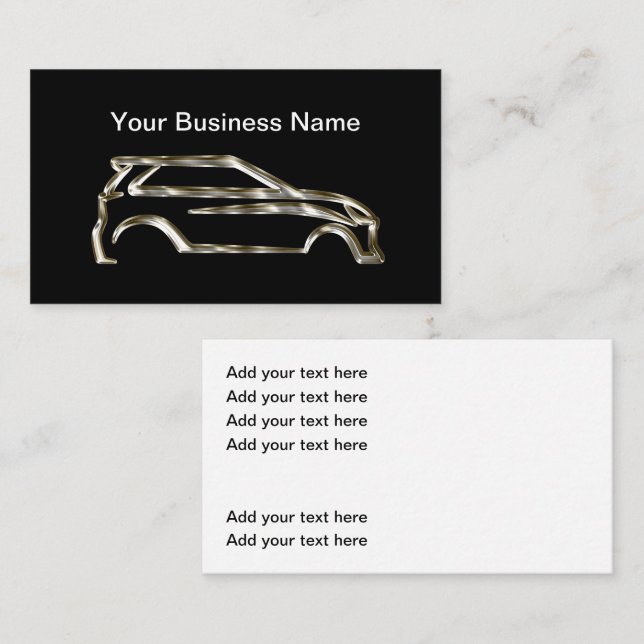 Cooles Design für die Business Card der Klasse Aut Visitenkarte (Vorne/Hinten)