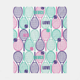 Cooles Design für Tennisspieler, Trainer... Fleecedecke