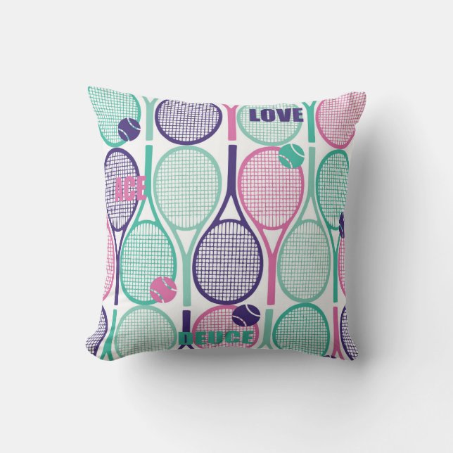 Cooles Design für Tennisspieler, Trainer... Kissen (Vorderseite)