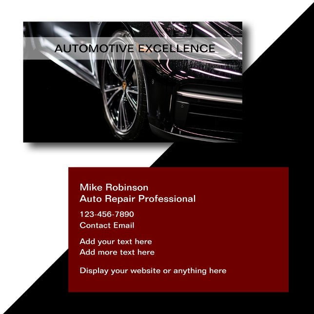 Cooles Design von Geschäftskarten für Automobile Visitenkarte (Von Creator hochgeladen)