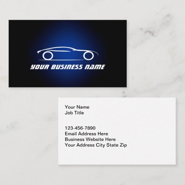 Cooles Design von Geschäftskarten für Automobile Visitenkarte (Vorne/Hinten)