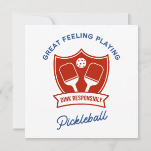 Cooles Design von Pickleball Einladung