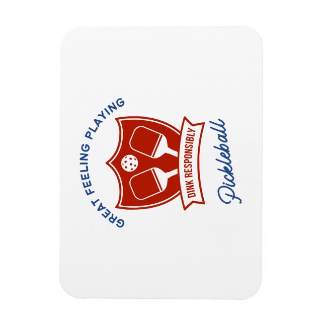 Cooles Design von Pickleball Magnet (Vertikal)