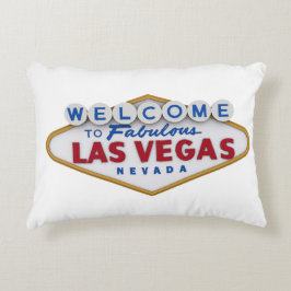 cooles Designerkissen willkommen in Las Vegas Dekokissen