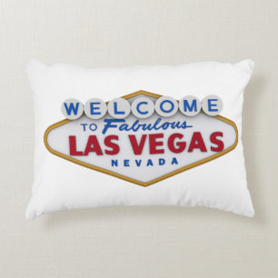 cooles Designerkissen willkommen in Las Vegas Dekokissen