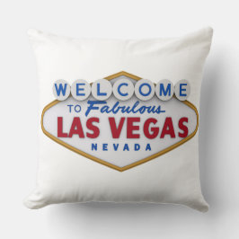 cooles Designerkissen willkommen in Las Vegas Kissen