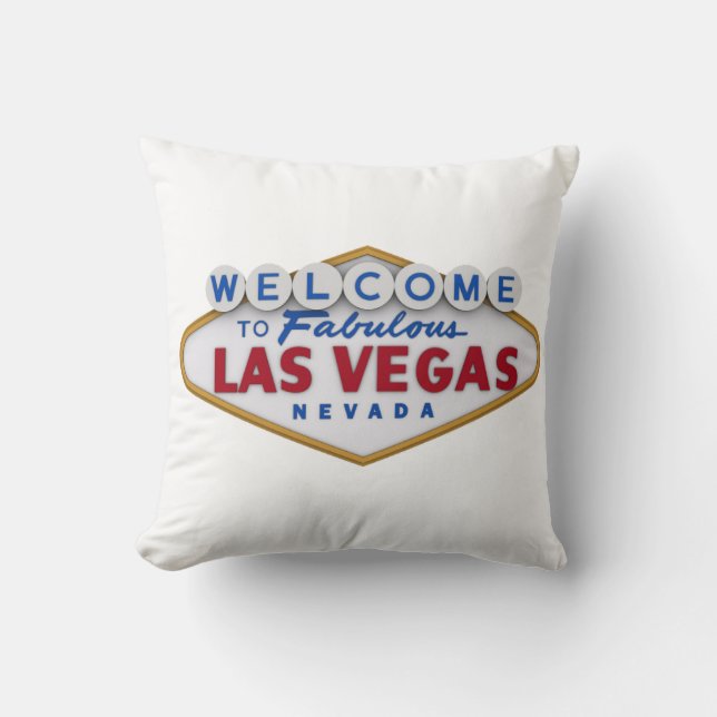 cooles Designerkissen willkommen in Las Vegas Kissen (Vorderseite)