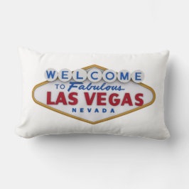 cooles Designerkissen willkommen in Las Vegas Lendenkissen