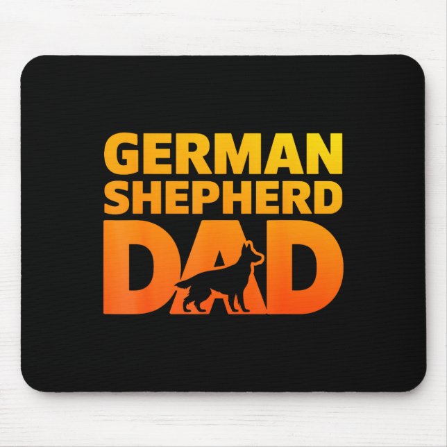 Cooles Deutsches Schäferhund-Design für Männer Jun Mousepad (Vorne)
