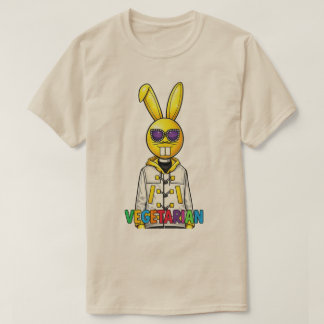 Cooles DJ Bunny-Vegetarier-T-Shirt für Männer T-Shirt