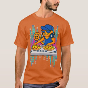 Cooles DJ Cat Pizza-Geschenk für Männer Frauen Jun T-Shirt
