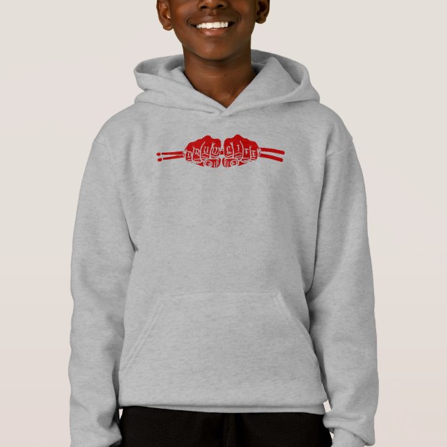 Cooles Drummen für Drummer Hoodie (Vorderseite)