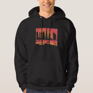 Cooles Dubai Uae Cityscape Camel Grafik Illustr Hoodie