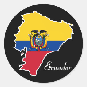 Cooles Ecuador Runder Aufkleber