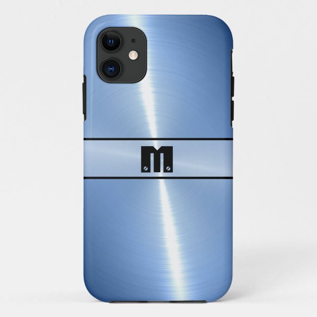 Cooles Edelstahlmetall 12 Case-Mate iPhone Hülle (Rückseite)