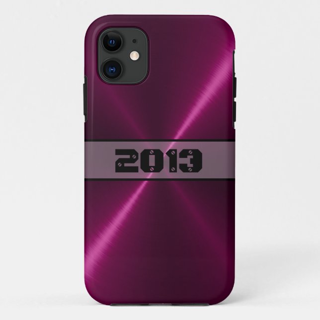 Cooles Edelstahlmetall Case-Mate iPhone Hülle (Rückseite)