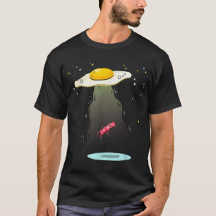 Cooles Ei Entführung Bacon Funny UFO Frühstücksbuf T-Shirt