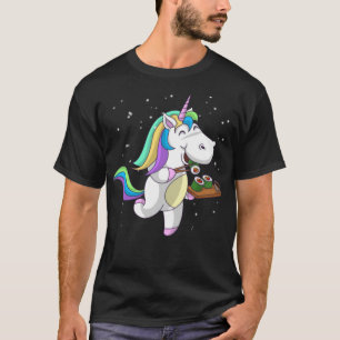 Cooles Einhorn Eating Sushi Funny Japanisches Esse T-Shirt