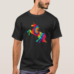 Cooles Einhorn-Gefärbte Krawatte-Geschenk für lust T-Shirt