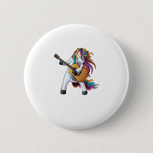 Cooles Einhorn Gitarre spielen _ Funny Animal Guit Button