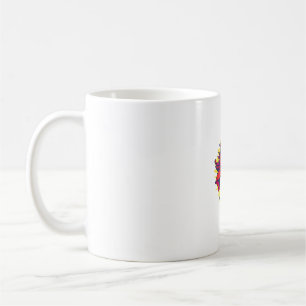 Cooles Einhorn mit Superheld Cape Costume Long Sle Kaffeetasse