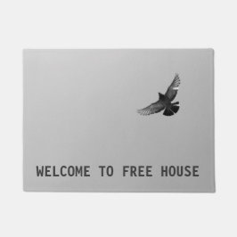 Cooles, einzigartiges Haus für Vogelfreunde Fußmatte